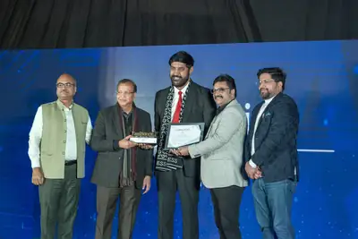 Eminence MSME Awards: Awardees holding certificates and trophies