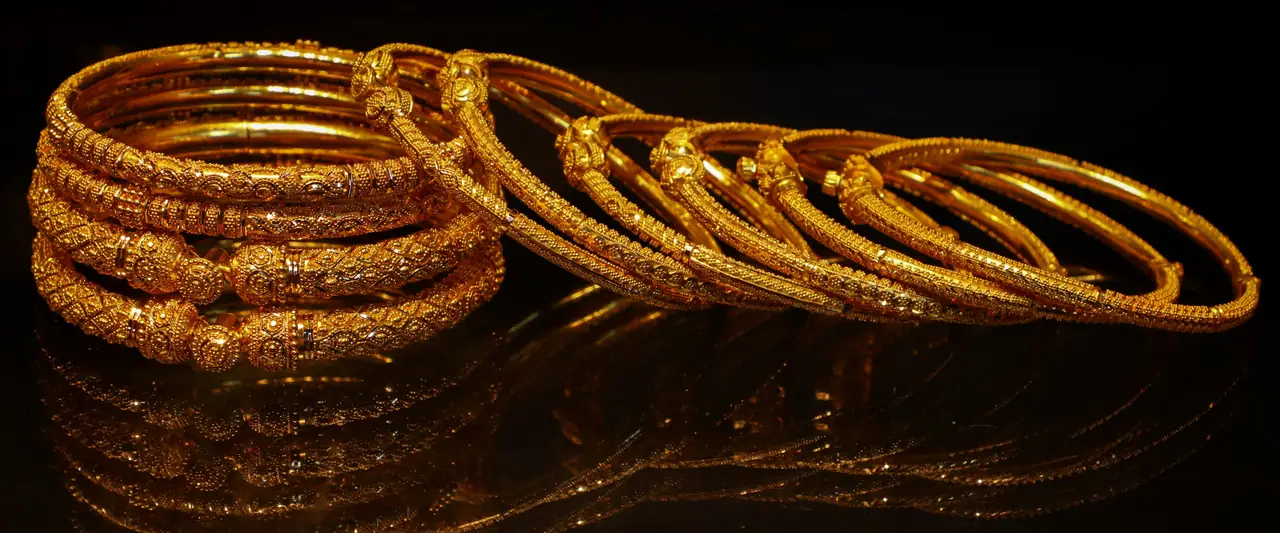Gold bangles used as security for a gold loan