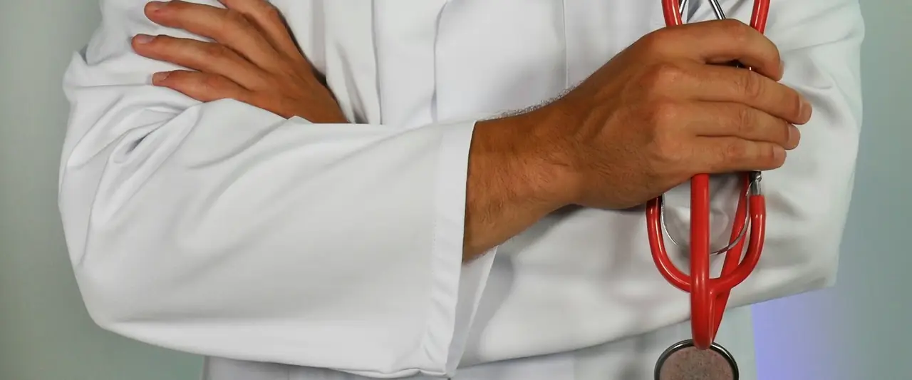 Doctor holding a stethoscope