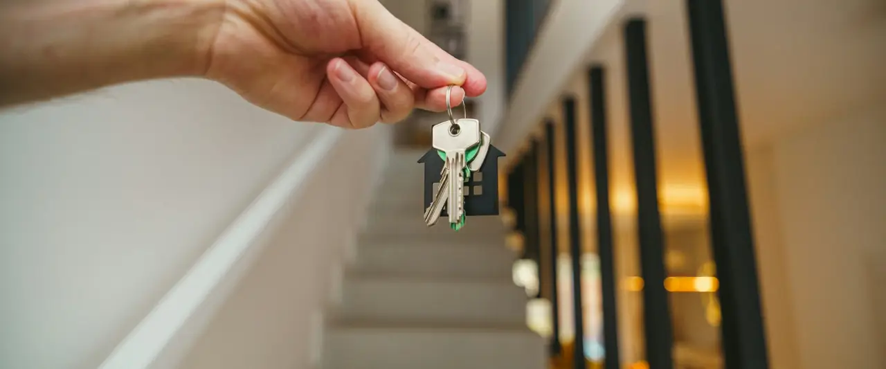 Handing over house keys