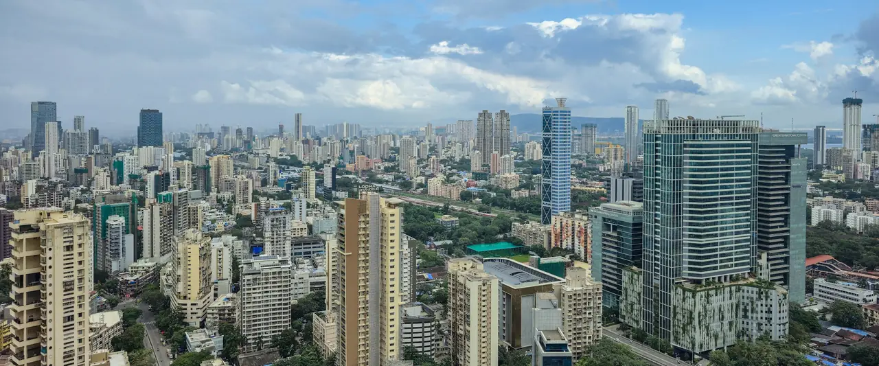 Mumbai skyline with residential and office towers